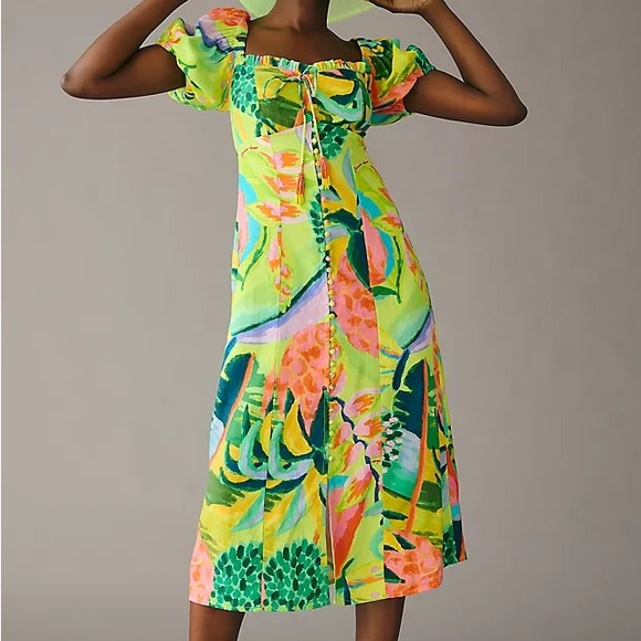 FARM Rio Dresses & Skirts - Farm Rio Linen Print Dress